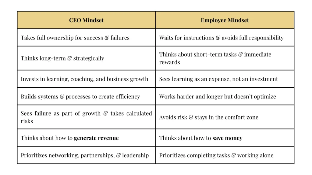 CEO mindset